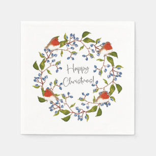 Guardanapo De Papel Feliz Padrão de Natal Napkins Férias Festivas