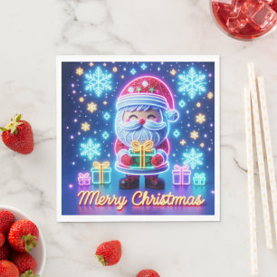 Guardanapo De Papel Feliz Papai noel de Natal