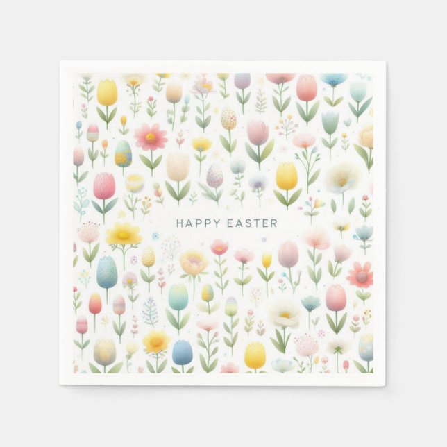 Guardanapo De Papel Feliz Páscoa (Frente)