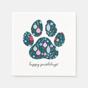 Guardanapo De Papel Feliz Pawlidays Natal Toalha de Papel Amante de Ca