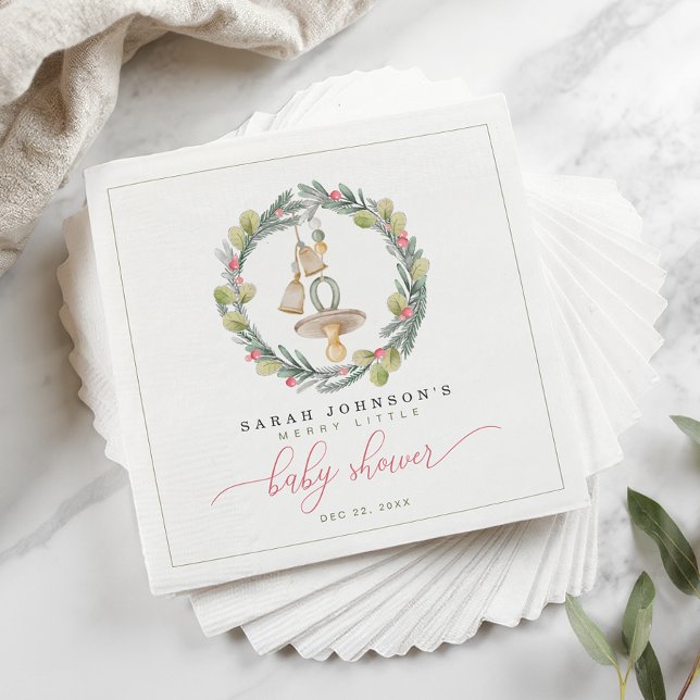 Guardanapo De Papel Feliz Pequeno Chá de fraldas Luncheon Napkins (Merry Little Baby Shower )