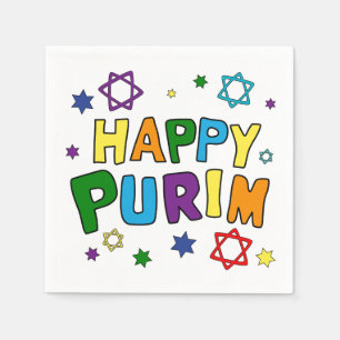 Guardanapo De Papel Feliz Purim! Napkins