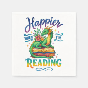 Guardanapo De Papel Feliz quando estou lendo