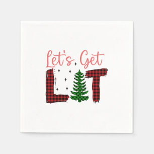 Guardanapo De Papel Feliz Vamos Xmas - Tire o Natal