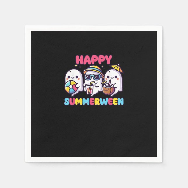 Guardanapo De Papel Feliz Verão entre o verão das bruxas (Frente)