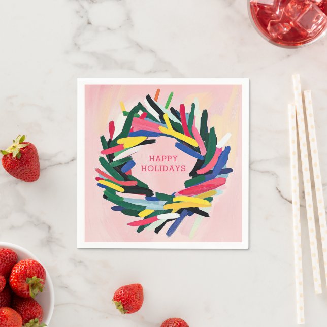 Guardanapo De Papel Felizes Feriados Negros Férias Férias Férias Féria (Insitu)