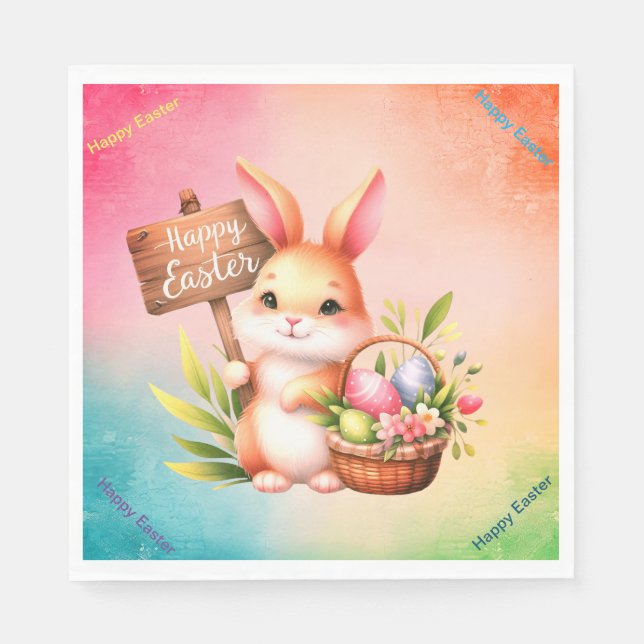 Guardanapo De Papel Felz pascoa (Frente)