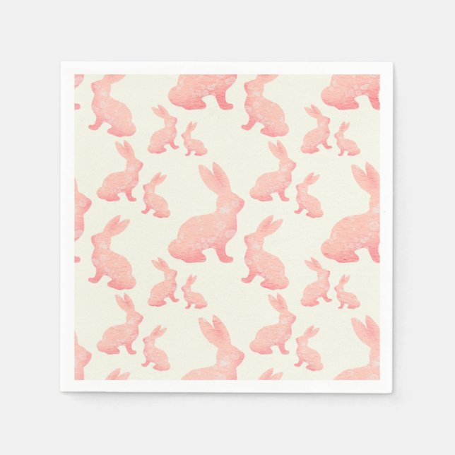 Guardanapo De Papel Felz pascoa - Padrão de Bunny (Frente)