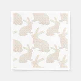 Guardanapo De Papel Felz pascoa - Padrão de Bunny