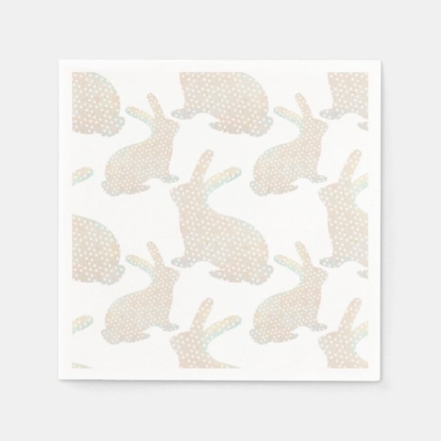 Guardanapo De Papel Felz pascoa - Padrão de Bunny (Frente)