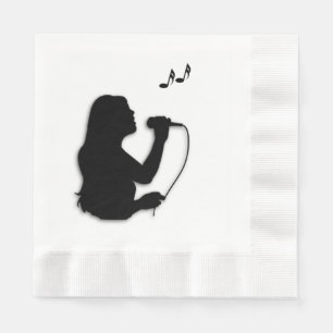 Guardanapo De Papel Female Singer