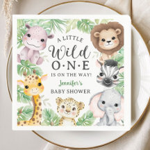 Fera Um Safari Animais Churrasco de Bebê Neutro