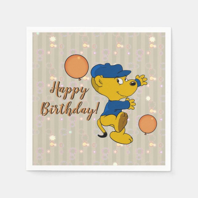 Guardanapo De Papel Ferald | Aniversário de Atualizações (Frente)