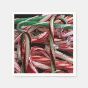 Guardanapo De Papel Feriado de chocolate Mint Candy Canes