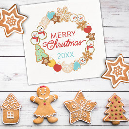 Guardanapo De Papel Feriado de Cookies de Natal