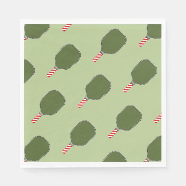 Guardanapo De Papel Feriado de Natal de Pickleball (Frente)