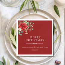 Feriado de Natal Floral Botânico Elegante