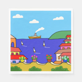 Guardanapo De Papel Feriado mediterrânico