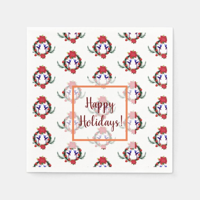 Guardanapo De Papel Feriados de inverno do balé (Frente)