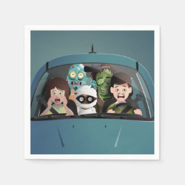 Guardanapo De Papel Férias Familiares Engraçadas Pesadelos