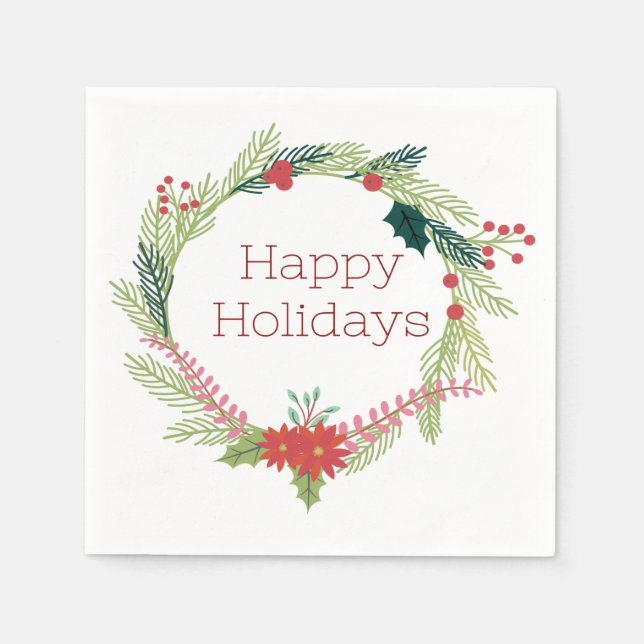 Guardanapo De Papel Férias Felizes das Mortes de Natal (Frente)