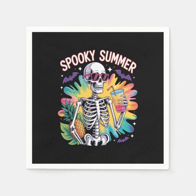 Guardanapo De Papel Férias Spooky Summer Beach (Frente)