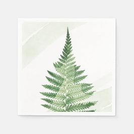 Guardanapo De Papel Fern Verde Minimalista
