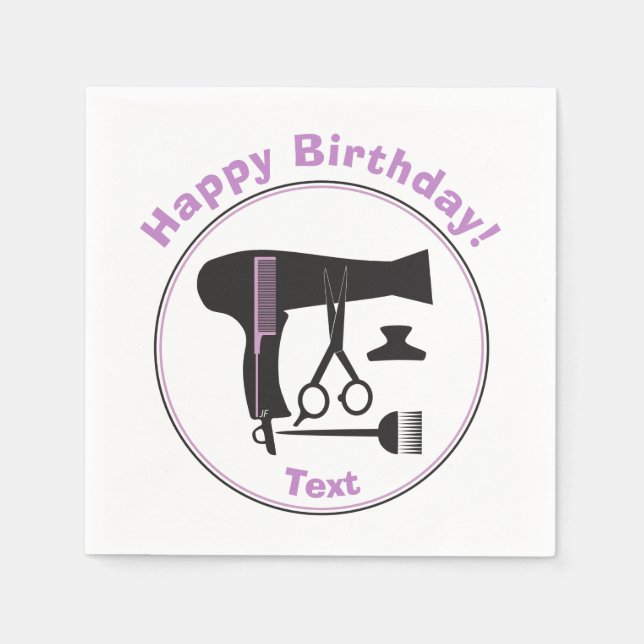 Guardanapo De Papel Ferramentas de hairstyle (Frente)