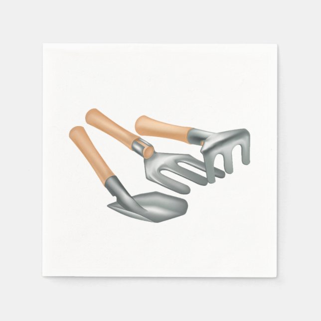 Guardanapo De Papel Ferramentas de jardinagem Papel Nápoles (Frente)