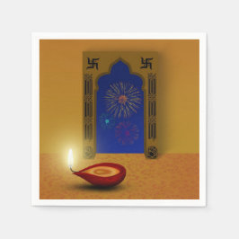 Guardanapo De Papel FesHappy Diwali - Papel Napkin