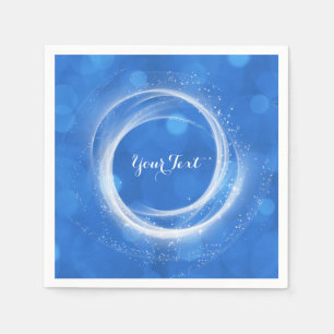 Guardanapo De Papel Festa Blue & White Sparkle Cinderella para Qualque