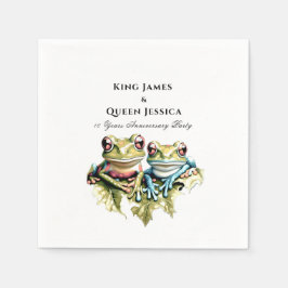 Guardanapo De Papel Festa Casual do Jardim de Casal de 10 Anos de Casa