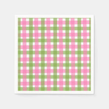 Festa Clássica Rosa e Xadrez Verde