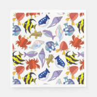 Festa Colorida de Cartoon Sealife