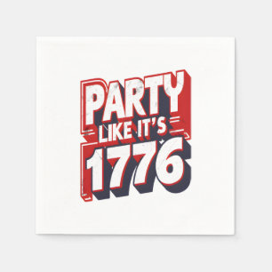 Guardanapo De Papel Festa como se fosse uma citação engraçada de 1776