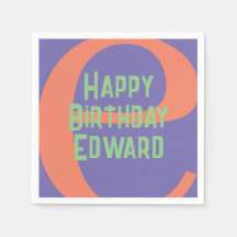 festa da hortelã de coral roxo de feliz aniversári