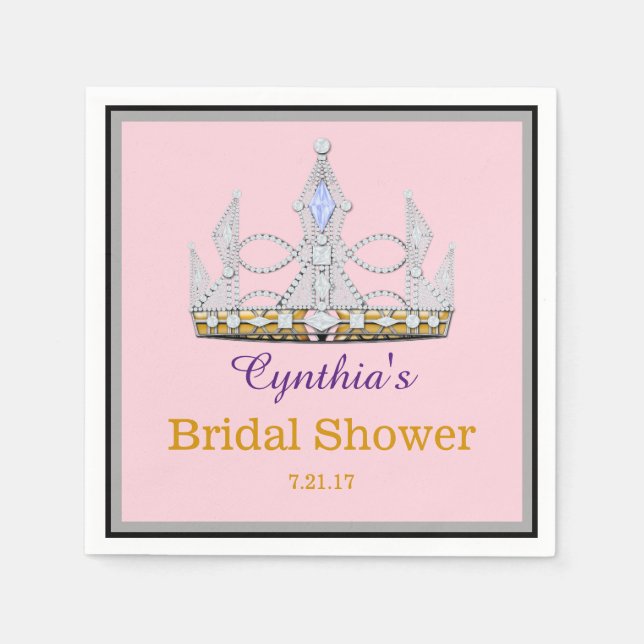 Guardanapo De Papel Festa da princesa do Diamond (Frente)