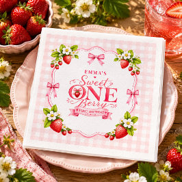 Guardanapo De Papel Festa de 1º Aniversário Sweet One Berry