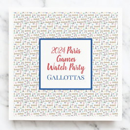 Guardanapo De Papel Festa de 2024 dos Jogos Olímpicos de Verão em Pari