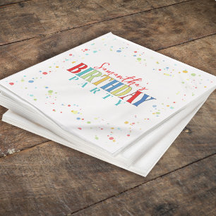 Guardanapo De Papel Festa de Aniversário Bastante Personalizada