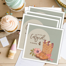 Guardanapo De Papel Festa de aniversário Boots Boots Boots Boots, Garç