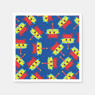 Guardanapo De Papel Festa de aniversário Crab Beach