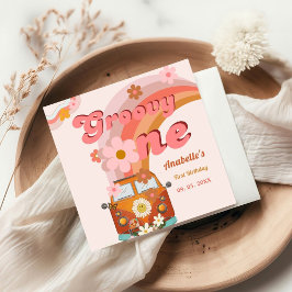 Guardanapo De Papel Festa de aniversário da Flor de Margarida Uma na G