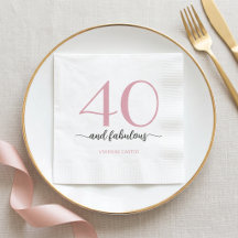 Festa de Aniversário de 40 anos Moderna e Fabulosa