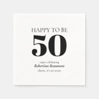 Festa de Aniversário de 50 Anos Simples Moderna Su