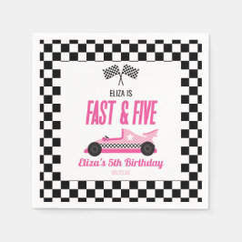 Guardanapo De Papel Festa de aniversário de 5 de Carro Race Rápido e C