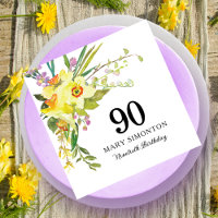 Festa de aniversário de 90 Daffodilo Branco Amarel