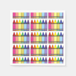 Guardanapo De Papel Festa de aniversário de Arte Artista do Rainbow Cr