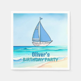 Guardanapo De Papel Festa de aniversário de Barcos de Navegação