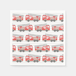 Guardanapo De Papel Festa de aniversário de Caminhão de Fogo